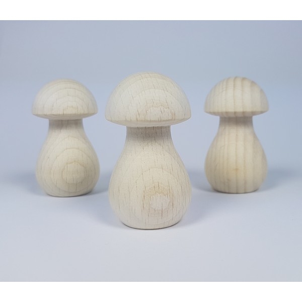 Houten paddenstoel, 50x28mm