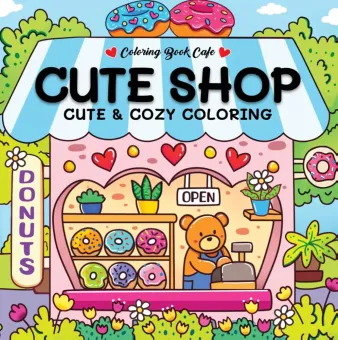 Cozy kleurboek 'Cute Shop' 