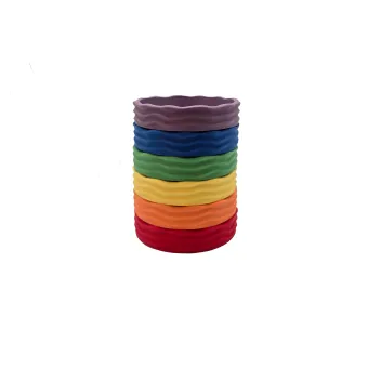 Grennn X Little Botanical Label ~ Waves bakjes Regenboog