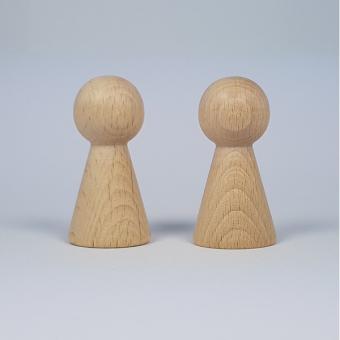 Kegelpoppetje, 60 x 31 mm / per stuk