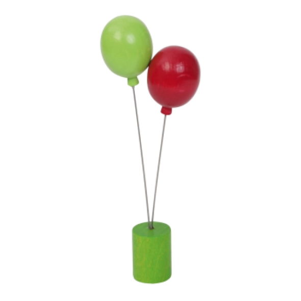 Steker ballonnen, groen / rood