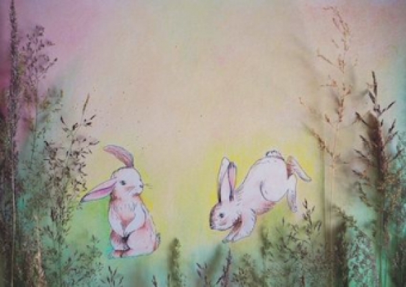 Setje van 7 ansichtkaarten met dieren