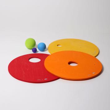 Grimm's x Stapelstein Rolling discs - Warm classic (3st)