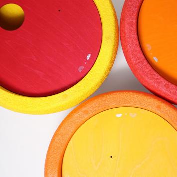 Grimm's x Stapelstein Rolling discs - Warm classic (3st)