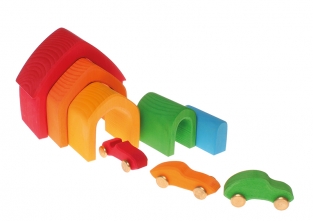 Huisje regenboog kleuren