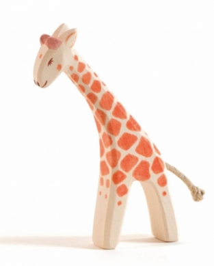 Giraffe, klein kopje gebogen