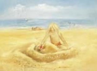 Op het strand
