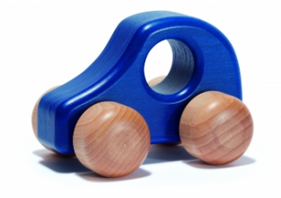 Auto blauw (groot)
