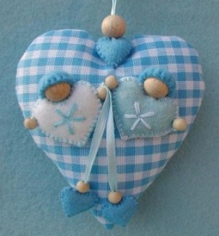 Babyhart blauw