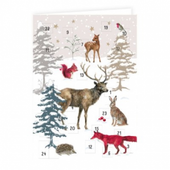 Adventkalender, DUBBELE KAART, Het Kerstbos