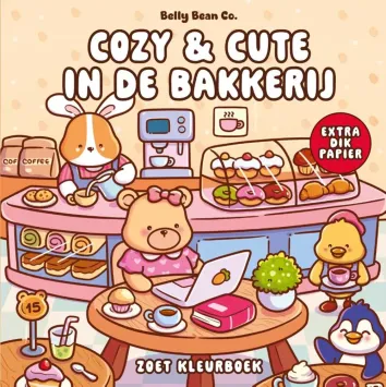 Cozy kleurboek 'Cozy & Cute in de bakkerij' 