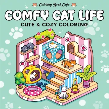 Cozy kleurboek 'Comfy Cat life'