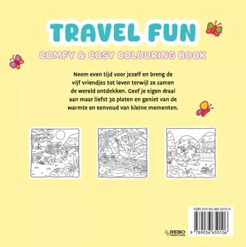 Cozy kleurboek 'Travel fun'