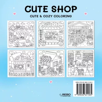 Cozy kleurboek 'Cute Shop' 
