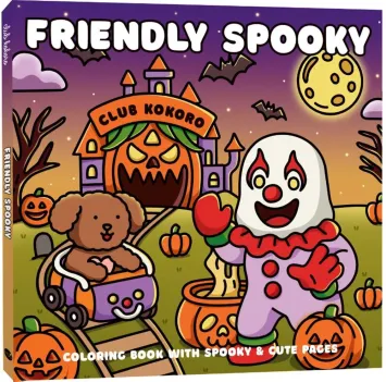 Cozy kleurboek 'Friendly spooky'