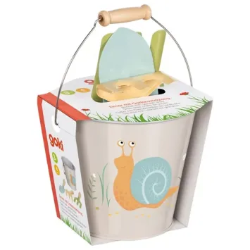 Emmertje met tuingereedschap