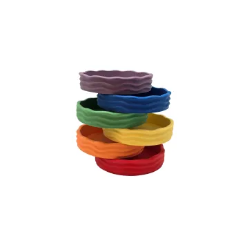 Grennn X Little Botanical Label ~ Waves bakjes Regenboog