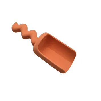 Grennn X Little Botanical Label ~ Speelschepje 'wave' oranje