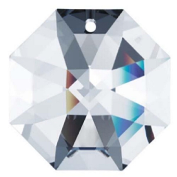 Regenboog kristal, achthoek groot
