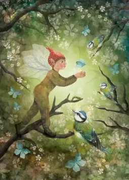 Spring forest fairy
