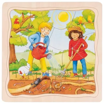 Lagenpuzzel zonnebloem - 35 delig